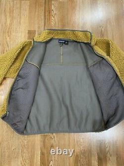 Vintage PATAGONIA Retro Cardigan Tequila Gold Pile Fleece Jacket Made usa Sz L