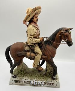 Vintage Pancho Villa Tequila Decanter 1975 First Edition High End /Porcelain