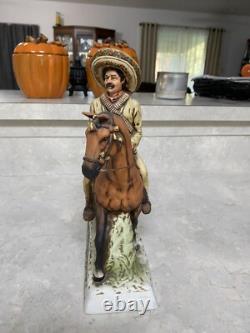Vintage Pancho Villa Tequila Decanter 1975 First Edition High End /Porcelain