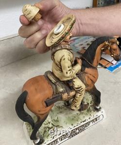 Vintage Pancho Villa Tequila Decanter 1975 First Edition High End /Porcelain