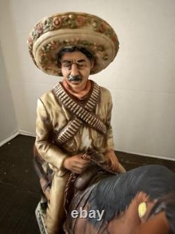 Vintage Pancho Villa Tequila Decanter 1975 First Edition High End Porcelain Empt