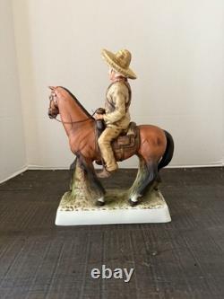Vintage Pancho Villa Tequila Decanter 1975 First Edition High End Porcelain Empt