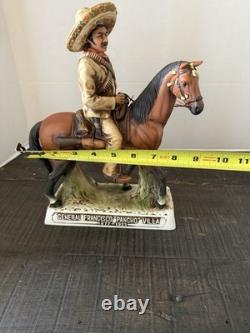 Vintage Pancho Villa Tequila Decanter 1975 First Edition High End Porcelain Empt