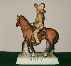 Vintage Pancho Villa Tequila Decanter 1975 First Edition Porcelain