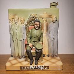 Vintage Pancho Villa Tequila Decanter Palaco National 1976 Rare Porcelain Empty