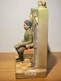 Vintage Pancho Villa Tequila Decanter Palaco National 1976 Rare Porcelain Empty