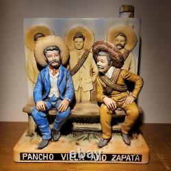 Vintage Pancho Villa Tequila Decanter Zapata 1976 Rare Porcelain Empty