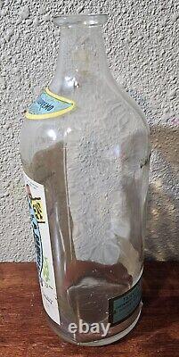 Vintage Rare 1970 Herradura Mezcal Supremo Horseshoe Tequila Bottle 1000ML
