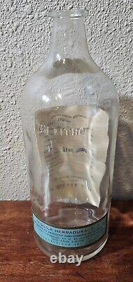 Vintage Rare 1970 Herradura Mezcal Supremo Horseshoe Tequila Bottle 1000ML