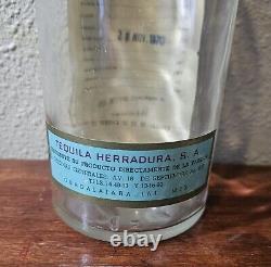 Vintage Rare 1970 Herradura Mezcal Supremo Horseshoe Tequila Bottle 1000ML
