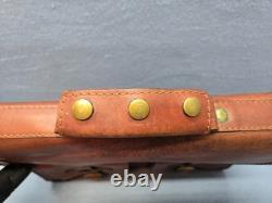 Vintage Rare Cypress Tequila Herrandura Locking Leather Briefcase Brown No strap