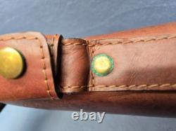 Vintage Rare Cypress Tequila Herrandura Locking Leather Briefcase Brown No strap