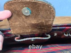 Vintage Rare Cypress Tequila Herrandura Locking Leather Briefcase Brown No strap