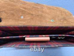 Vintage Rare Cypress Tequila Herrandura Locking Leather Briefcase Brown No strap