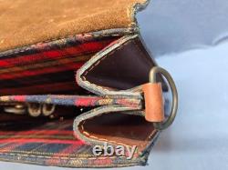 Vintage Rare Cypress Tequila Herrandura Locking Leather Briefcase Brown No strap