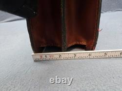 Vintage Rare Cypress Tequila Herrandura Locking Leather Briefcase Brown No strap