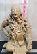 Vintage Rare Jorongo Tequila Empty Decanter Sitting Maya Aztec Ball Player Read