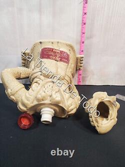 Vintage Rare Jorongo Tequila Empty Decanter Sitting Maya Aztec Ball Player Read