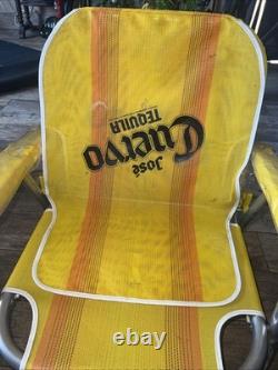 Vintage Rare José Cuervo tequila Long Beach chair Promo 1982 Lawn Chair
