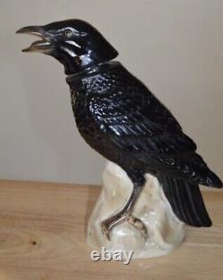 Vintage Rare Tequila Jose Cuervo Black Raven/Crow Made in Germany Decanter Empty