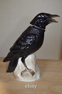 Vintage Rare Tequila Jose Cuervo Black Raven/Crow Made in Germany Decanter Empty