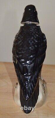 Vintage Rare Tequila Jose Cuervo Black Raven/Crow Made in Germany Decanter Empty