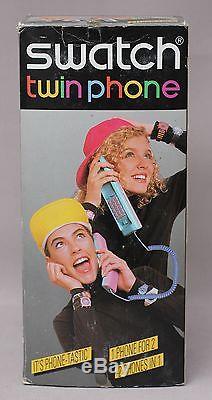 Vintage Retro 1980s SWATCH Twin Phone 2-in-1 Telephone (Tequila Sunrise) NEW