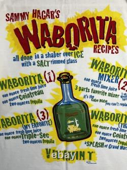 Vintage Sammy Hagar CABO WABO Tequila 1st Gen Blue Bottle Waborita L Shirt Rare