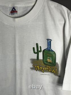Vintage Sammy Hagar CABO WABO Tequila 1st Gen Blue Bottle Waborita L Shirt Rare