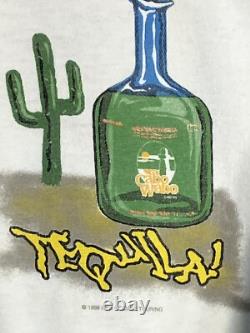 Vintage Sammy Hagar CABO WABO Tequila 1st Gen Blue Bottle Waborita L Shirt Rare