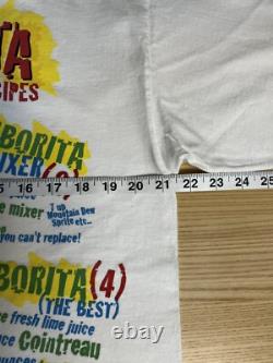 Vintage Sammy Hagar CABO WABO Tequila 1st Gen Blue Bottle Waborita L Shirt Rare