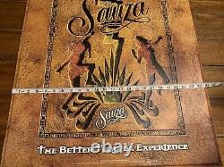 Vintage Sauza Tequila Advertising Promotional Metal Sign App. 30x23 RARE