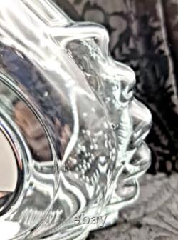 Vintage TEQUILA LEY. 925 EMPTY Art Crystal Bottle Pewter Dragon Metal Stopper
