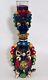 Vintage Teotihuacan Tequila Bottle Shot Glass Sculpted Art Aztec Mayan Tiki Mug