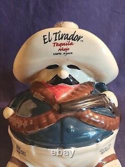 Vintage Tequila Añejo El Tirador Empty Bottle withWood Cantina