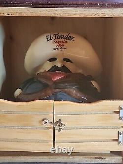 Vintage Tequila Añejo El Tirador Empty Bottle withWood Cantina