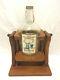 Vintage Tequila Cazadores 1/2 Gallon Bottle With Vintage Wooden Stand Dispenser