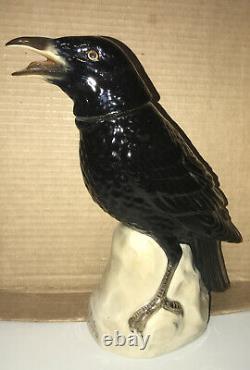 Vintage Tequila Jose Cuervo Crow Raven Decanter Or Bottle Made in Germany Empty