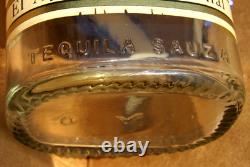 Vintage Tequila Sauza Bottle With a Vaquero / Mexican Cowboy & Pottery Attached