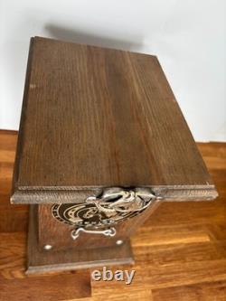 Vintage Wood Mexican Barware Tequila Shot Glass Set Box Western Horse Bar Decor