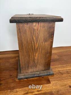 Vintage Wood Mexican Barware Tequila Shot Glass Set Box Western Horse Bar Decor