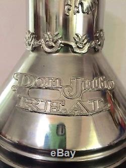 Vintage and Rare Empty Don Julio Real Tequila Anejo Metal Canister Set