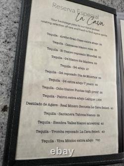WDW Epcot World Showcase Mexico La Cava del Tequila De San Angel Inn Drink Menu