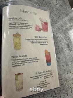 WDW Epcot World Showcase Mexico La Cava del Tequila De San Angel Inn Drink Menu