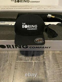 WOW The Boring Company Not A Flamethrower + Empty Tesla Tequila + $5 +Boring Hat