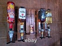 Wall Mount Liquor Dispenser Whiskey Tequila Bourbon Bar Man Cave Personalized