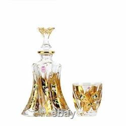 Whiskey Decanter And Glasses Set Decorative Bourbon Scotch Rum Tequila Bottle
