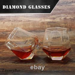 Whiskey Decanter Set with Glasses &4IceCube, Tequila Bourbon Whiskey