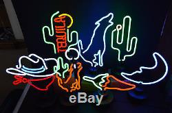 Wholesale Seven Southwest Neon Sculptures Chili Tequila Cactus Cowboy Wolf Moon