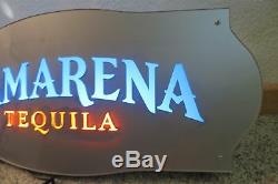 Working Lighted Original Camarena Tequila Advertising Display Sign In Box